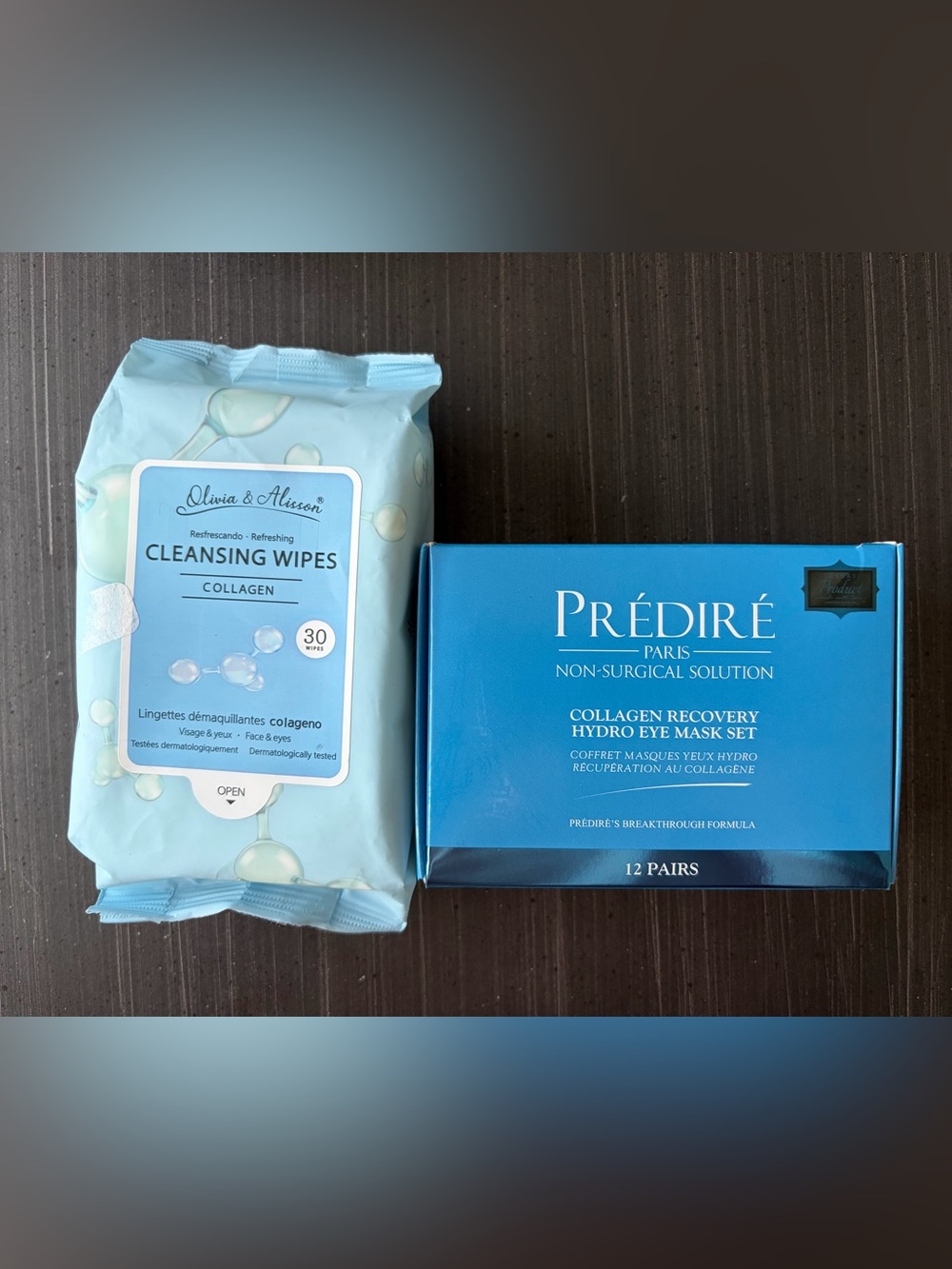 Prédiré Collagen Recovery Hydro Eye Mask Set & Collagen Cleansing Wipes